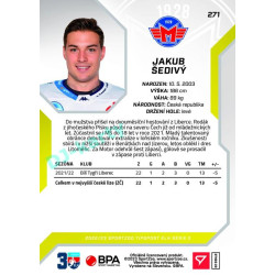 2022/23 Sportzoo ELH 2. série #271 Jakub Šedivý