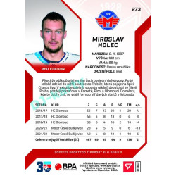 2022/23 Sportzoo ELH 2. série #273 Miroslav Holec Red xx/49