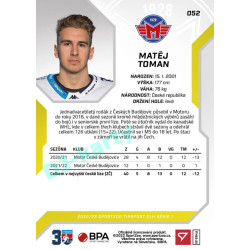 2022/23 Sportzoo ELH 1. série #052 Matěj Toman
