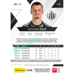 2022/23 Sportzoo Fortuna Liga 1. série #116 Benjamin Čolić PROMO