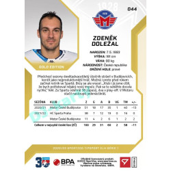 2022/23 Sportzoo ELH 1. série #044 Zdeněk Doležal Gold xx/19