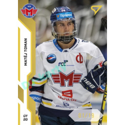 2022/23 Sportzoo ELH 1. série #052 Matěj Toman Gold xx/19