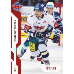 2022/23 Sportzoo ELH 1. série #053 Vojtěch Tomeček Red xx/49