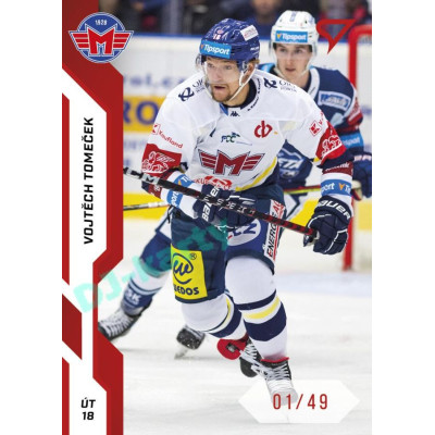 2022/23 Sportzoo ELH 1. série #053 Vojtěch Tomeček Red xx/49