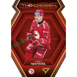 2024/25 Sportzoo ELH 2. serie #CO-03 Andrej Nestrašil The Chosen Ones Gold Die Cut xx/99
