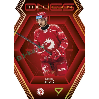 2024/25 Sportzoo ELH 2. serie #CO-04 Michal Teplý The Chosen Ones Gold Die Cut xx/99