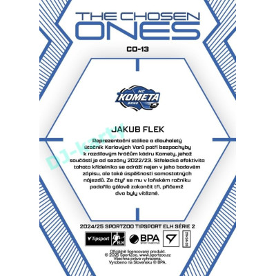 2024/25 Sportzoo ELH 2. serie #CO-13 Jakub Flek The Chosen Ones