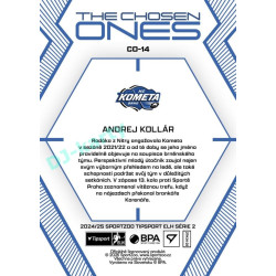 2024/25 Sportzoo ELH 2. serie #CO-14 Andrej Kollár The Chosen Ones