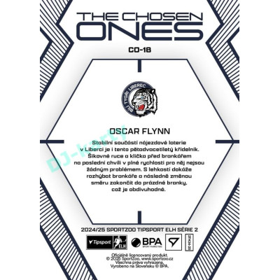 2024/25 Sportzoo ELH 2. serie #CO-18 Oscar Flynn The Chosen Ones