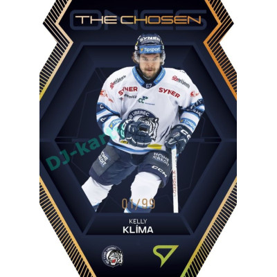 2024/25 Sportzoo ELH 2. serie #CO-19 Kelly Klíma The Chosen Ones Gold Die Cut xx/99
