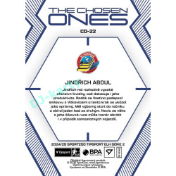 2024/25 Sportzoo ELH 2. serie #CO-22 Jindřich Abdul The Chosen Ones