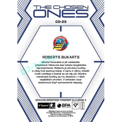 2024/25 Sportzoo ELH 2. serie #CO-23 Roberts Bukarts The Chosen Ones