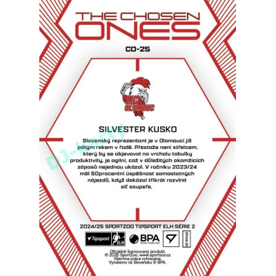 2024/25 Sportzoo ELH 2. serie #CO-25 Silvester Kusko The Chosen Ones