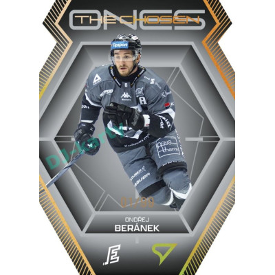 2024/25 Sportzoo ELH 2. serie #CO-27 Ondřej Beránek The Chosen Ones Gold Die Cut xx/99