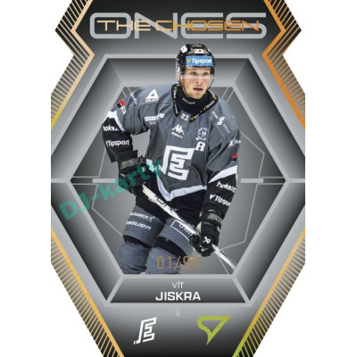 2024/25 Sportzoo ELH 2. serie #CO-28 Vít Jiskra The Chosen Ones Gold Die Cut xx/99