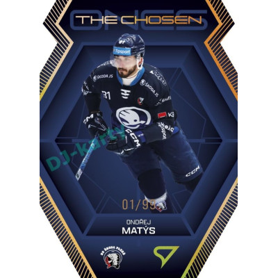 2024/25 Sportzoo ELH 2. serie #CO-32 Ondřej Matýs The Chosen Ones Gold Die Cut xx/99