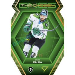 2024/25 Sportzoo ELH 2. serie #CO-34 Petr Čajka The Chosen Ones Gold Die Cut xx/99
