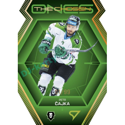 2024/25 Sportzoo ELH 2. serie #CO-34 Petr Čajka The Chosen Ones Gold Die Cut xx/99
