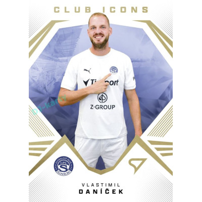 2024/25 Sportzoo Chance Liga 2. série #CI-08 Vlastimil Daníček Club Icons Gold xx/99