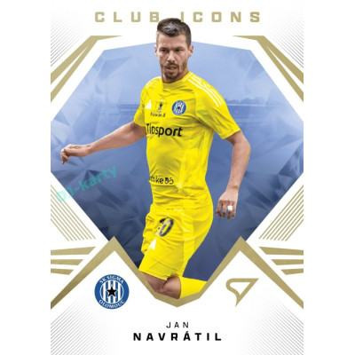 2024/25 Sportzoo Chance Liga 2. série #CI-12 Jan Navrátil Club Icons Gold xx/99