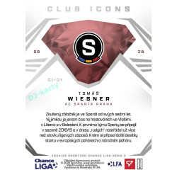 2024/25 Sportzoo Chance Liga 2. série #CI-01 Tomáš Wiesner Club Icons