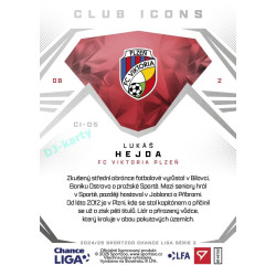 2024/25 Sportzoo Chance Liga 2. série #CI-05 Lukáš Hejda Club Icons