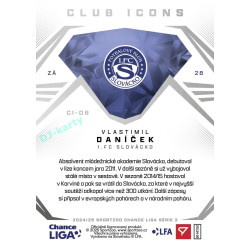 2024/25 Sportzoo Chance Liga 2. série #CI-08 Vlastimil Daníček Club Icons