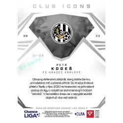 2024/25 Sportzoo Chance Liga 2. série #CI-09 Petr Kodeš Club Icons