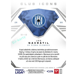 2024/25 Sportzoo Chance Liga 2. série #CI-12 Jan Navrátil Club Icons