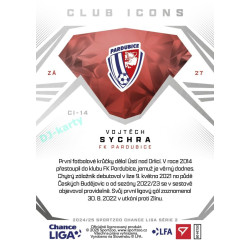 2024/25 Sportzoo Chance Liga 2. série #CI-14 Vojtěch Sychra Club Icons