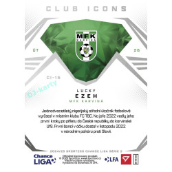 2024/25 Sportzoo Chance Liga 2. série #CI-16 Lucky Ezeh Club Icons