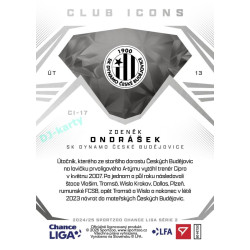 2024/25 Sportzoo Chance Liga 2. série #CI-17 Zdeněk Ondrášek Club Icons
