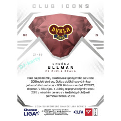 2024/25 Sportzoo Chance Liga 2. série #CI-18 Ondřej Ullman Club Icons