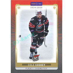 2024/25 Goal Cards Maxa liga 1. série #CHOM-21 Cole Coskey Parallel 1of40