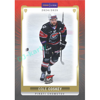 2024/25 Goal Cards Maxa liga 1. série #CHOM-21 Cole Coskey Parallel 1of40