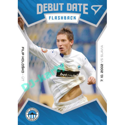 2021/22 Sportzoo Fortuna Liga 2. série #DF3 Filip Hološko DEBUT DATE FLASHBACK