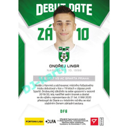 2021/22 Sportzoo Fortuna Liga 2. série #DF6 Ondřej Lingr DEBUT DATE FLASHBACK