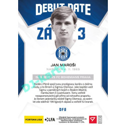 2021/22 Sportzoo Fortuna Liga 2. série #DF8 Jan Maroši DEBUT DATE FLASHBACK