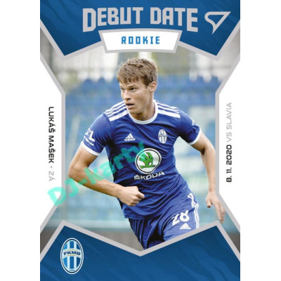 2021/22 Sportzoo Fortuna Liga 2. série #DR13 Lukáš Mašek DEBUT DATE ROOKIE