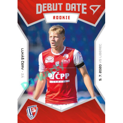 2021/22 Sportzoo Fortuna Liga 2. série #DR14 Lukáš Červ DEBUT DATE ROOKIE
