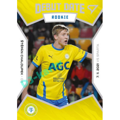 2021/22 Sportzoo Fortuna Liga 2. série #DR16 Štěpán Chaloupek DEBUT DATE ROOKIE