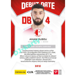 2021/22 Sportzoo Fortuna Liga 2. série #DR18 Aiham Ousou DEBUT DATE ROOKIE