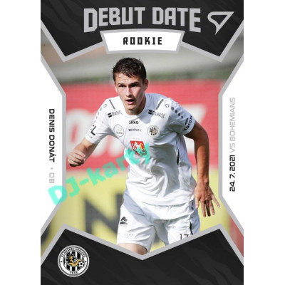 2021/22 Sportzoo Fortuna Liga Denis Donát #DR03 Debut Date Rookie