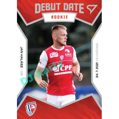 2021/22 Sportzoo Fortuna Liga Jan Halász #DR05 Debut Date Rookie