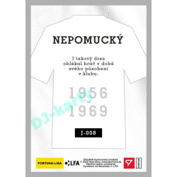 2023 Sportzoo Dekády fotbalové ligy #J-008 Karel Nepomucký Takový dres oblékal