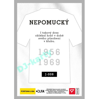 2023 Sportzoo Dekády fotbalové ligy #J-008 Karel Nepomucký Takový dres oblékal