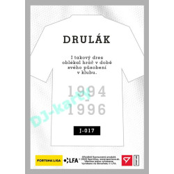 2023 Sportzoo Dekády fotbalové ligy #J-017 Radek Drulák Takový dres oblékal