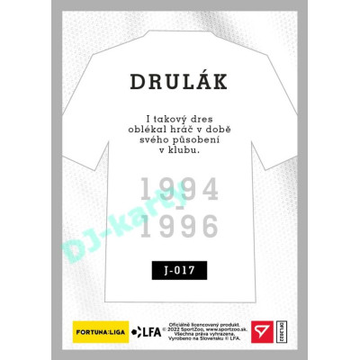 2023 Sportzoo Dekády fotbalové ligy #J-017 Radek Drulák Takový dres oblékal