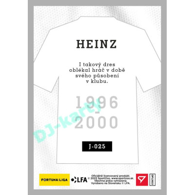 2023 Sportzoo Dekády fotbalové ligy #J-025 Marek Heinz Takový dres oblékal