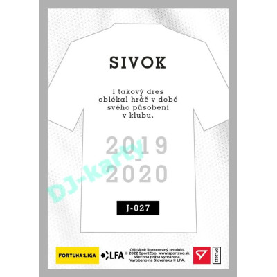 2023 Sportzoo Dekády fotbalové ligy #J-027 Tomáš Sivok Takový dres oblékal
